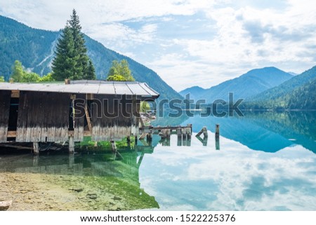 Similar – Image, Stock Photo Cottage at the lake