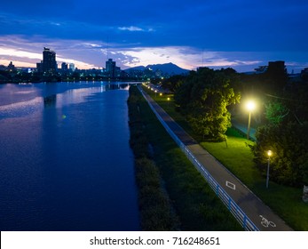 riverside in night