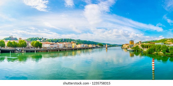 Riverside Of Rhone River In Vienne, France
