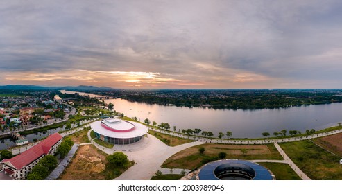 Riverside Theater In Sunset - Hue City, Vietnam 