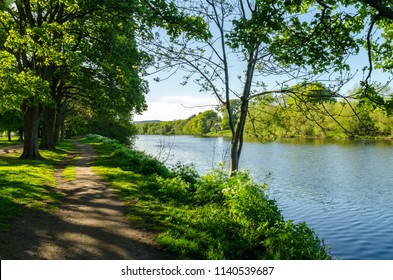 A Riverside Walk And The River Tyne At Hexham