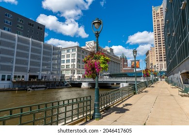 The Riverwalk in Milwaukee, Wisconsin