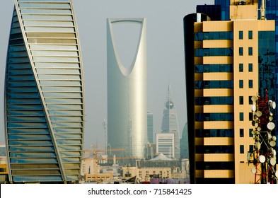 Riyadh City Over View. Kingdom Tower