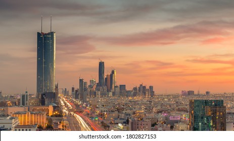 Riyadh city towers in Saudi Arabia - Shutterstock ID 1802827153