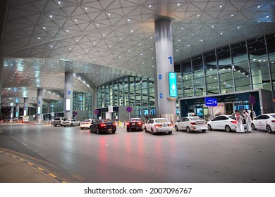 Riyadh  Saudi Arabia - 06 Mar 2020: Riyadh Airport Of King Khalid, Saudi Arabia