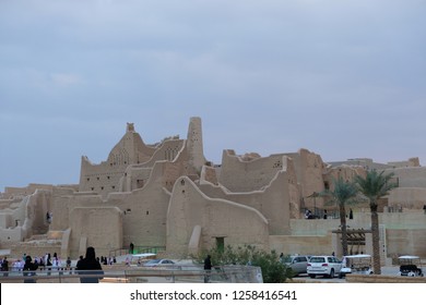 Riyadh, Saudi Arabia - December, 14 2018: SAUDIA Ad Diriyah E-Prix Event In The Old Home Of The Saudi Royal Family In Diriyah.