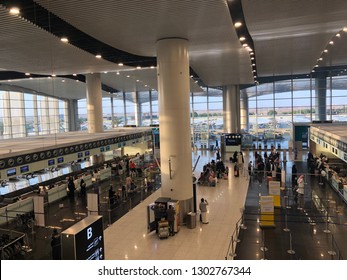 Riyadh, Saudi Arabia - December,  21 2018: Shot Of King Khalid International Airport In The Saudi Capital