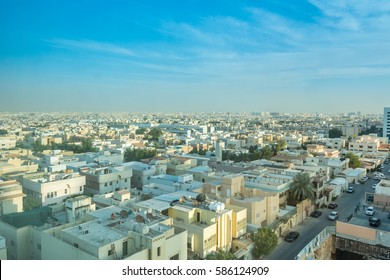 Riyadh, Saudi Arabia, January 12th, 2017, Aerial View Of Riyadh With Buildings