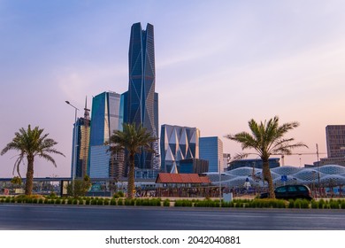 Riyadh, Saudi Arabia - July 14 2021,King Abdullah Financial District  , KAFD business towers 