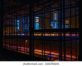Riyadh, Saudi Arabia, July 1st 2019, a dream that came true, King Abdullah financial district seen from the scaffolds of a construction sight. 