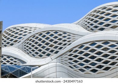 Riyadh, Saudi Arabia, Metro railway station King Abdullah Financial District  , KAFD - Powered by Shutterstock