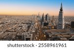 Riyadh Saudi Arabia Skyline Aerial Shot