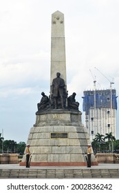 Rizal Statue Or Dr. Jose Rizal National Monument Memorial In Rizal Park For Filipino People And Foreign Travelers Travel Visit In Intramuros At Maynila City On April 17, 2015 In Manila, Philippines