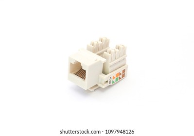 Rj45 Cat5e Network Keystone Jack Cable Stock Photo 1097948126 ...