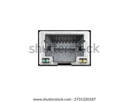 RJ45 Ethernet network port socket is isolated.