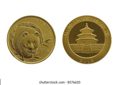 RMB Yuan (gold) ,  Isolated