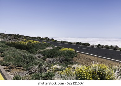 Road above the clouds