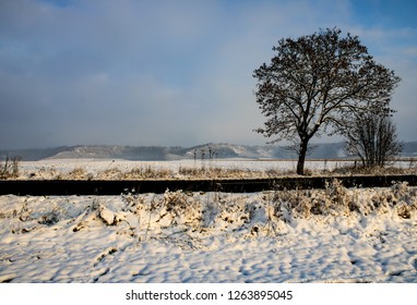 Road across the fields