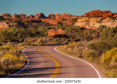 Road In American Prairie