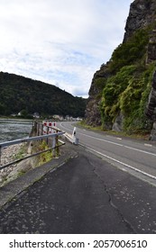 Road Around The Loreley Rock At The Rhine