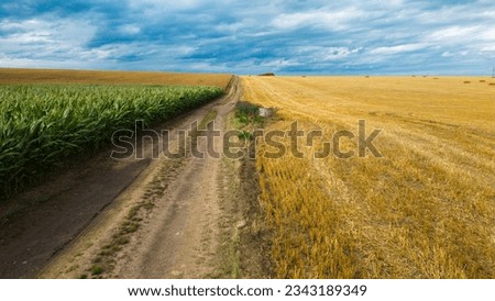 Similar – Image, Stock Photo long way between fields
