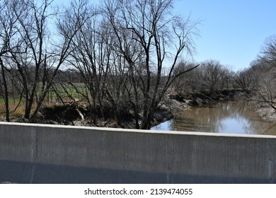 Road Bridge Over A River