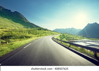 Road By The Sea, Lofoten Island, Norway