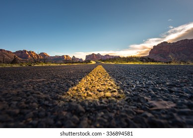 Road To Canyon In Arizona