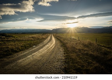 Road In Central Otago, New Zealand