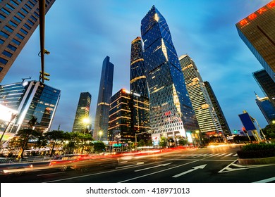 The Road In The City Of Shenzhen,china