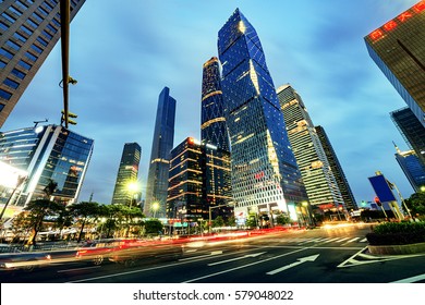 The Road In The City Of Shenzhen,china