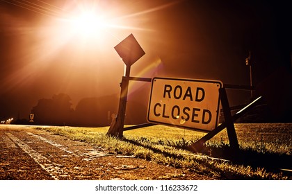 Road Closed Sign