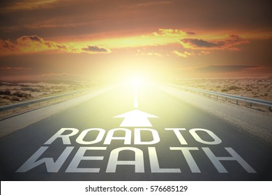 Road Concept - Road To Wealth