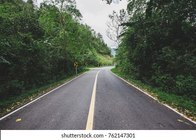 Road down the curve