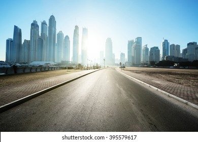 Road In Dubai, United Arab Emirates