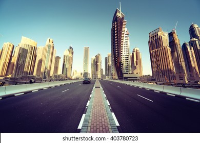 Road In Dubai, United Arab Emirates