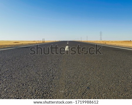 Similar – Image, Stock Photo road construction