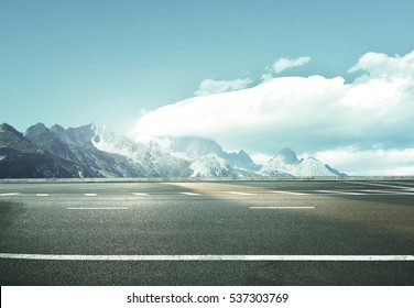  road at the european alps