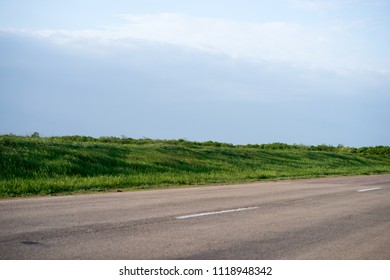 road in fields covered
