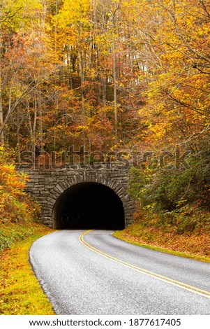 Similar – Image, Stock Photo old road with tunnel on the shores of Lake Garda