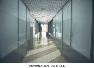 Road in future. Long dark corridor with light at end of it - Powered by Shutterstock