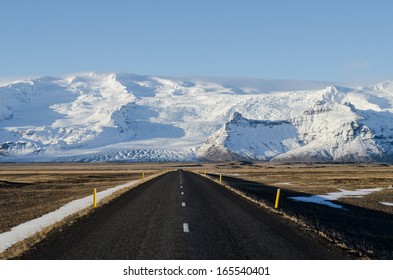 Road To A Glacier, Iceland