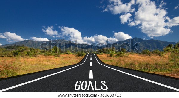 Road with goals\
wording