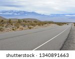  Road going through the Mojave Desert in Nevada.
