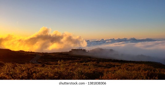 Road To Haleakala Sunset Above The Clouds 2