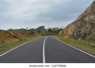 Road of the Hills Cloudy cliffs