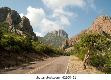 Road Into The Chisos Mountains