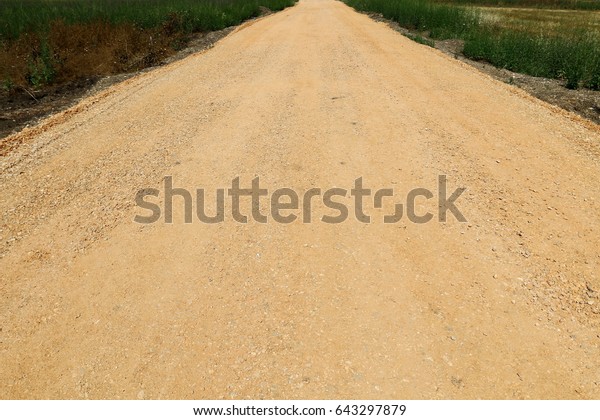 The road into the\
distance