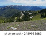 Road leading up to Hurricane Ridge in Olympic National Park