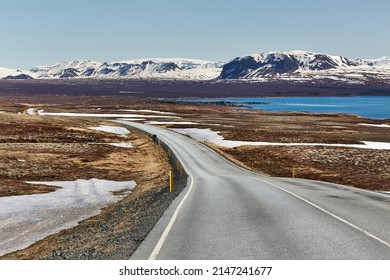 Road leading into the distance in Iceland
